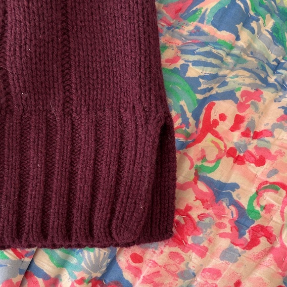 Ralph Lauren Women's Plum Cable Knit Sweater - Picture 6 of 7